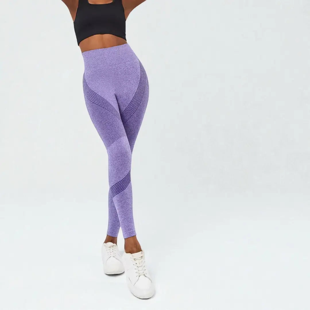 Leggings 3D VivaCuerpo™ - Violeta Claro — imagen 2