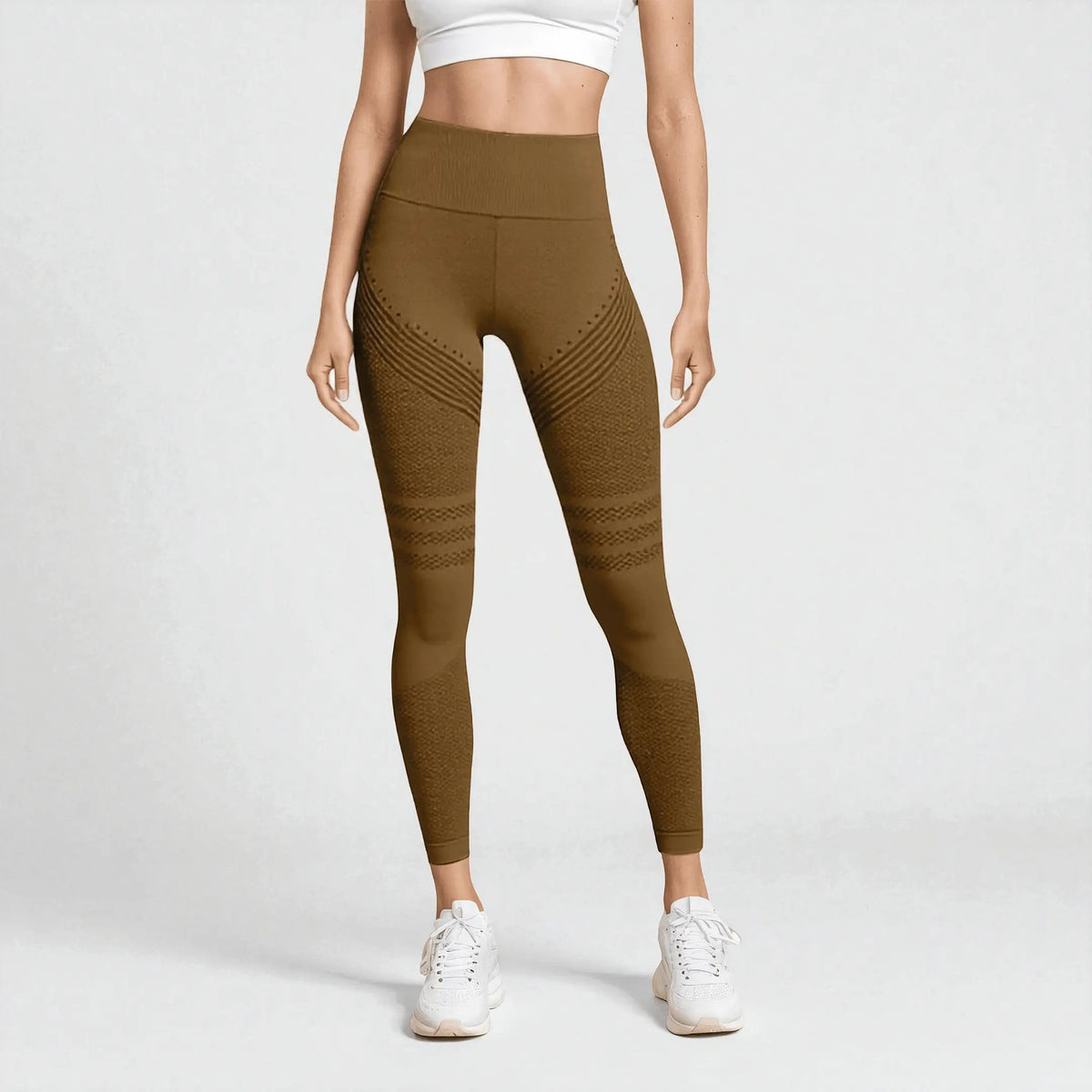 Leggings 3D VivaCuerpo™ - Café — imagen 3