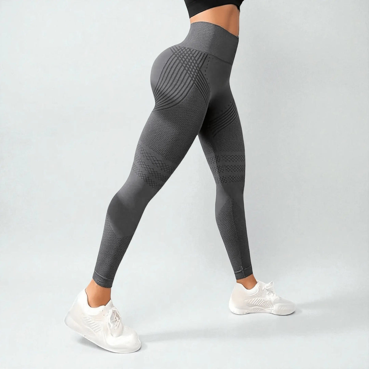 Leggings 3D VivaCuerpo™ - Gris Perla — imagen 3