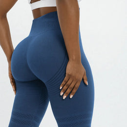 Leggings 3D VivaCuerpo™ - Azul Oscuro