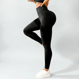 Leggings 3D VivaCuerpo™ - Negro